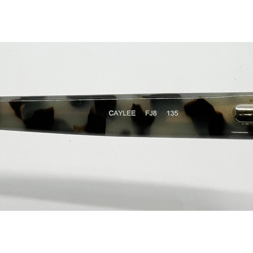 Fossil Eyeglasses Womens Black Tortoise Caylee FJ8 Rectangular Frames 135